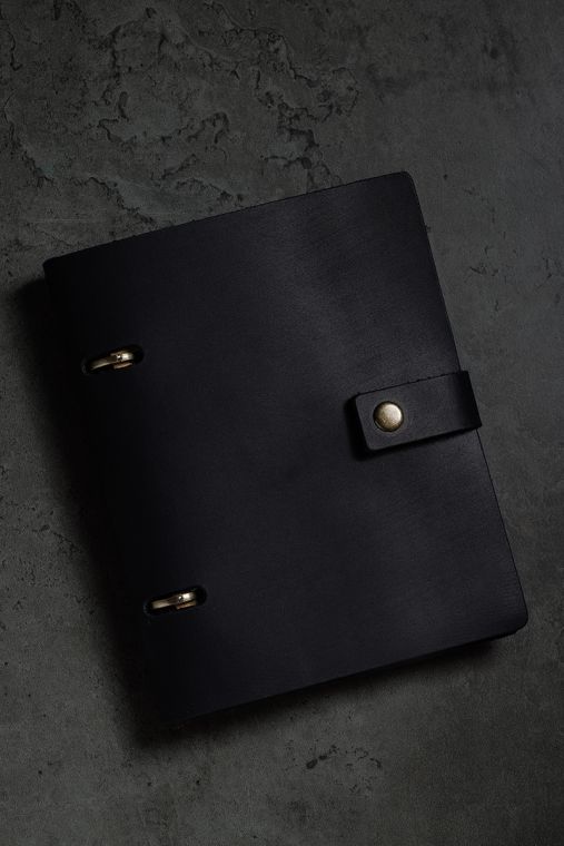 Agenda din piele naturala Little Notebook by URBAN BAG dimensiune A6 Negru