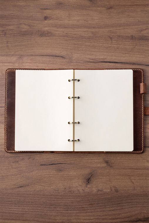 Agenda din piele naturala The Notebook PLUS by URBAN BAG dimensiune A5 – Brown