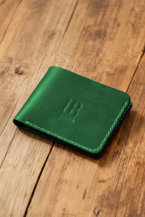 Portofel handmade din piele naturala URBAN BAG Concept 2 PLUS – Verde