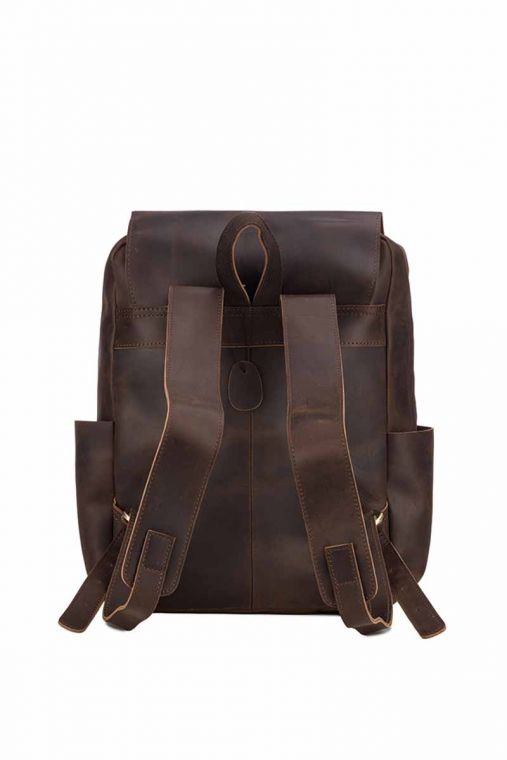 Rucsac din piele naturala URBAN BAG Chelsea - Maro Inchis