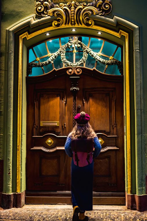 Rucsac din piele naturala si material textil URBAN BAG Lugano – Roz