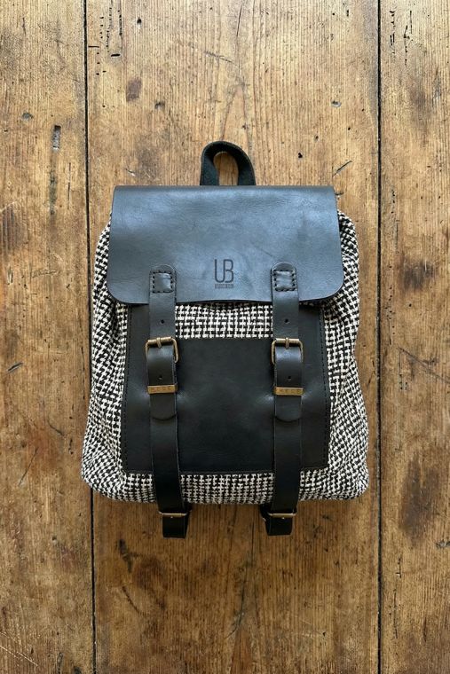 Rucsac handmade din bumbac si piele naturala URBAN BAG The Nomad