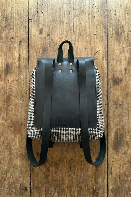 Rucsac handmade din bumbac si piele naturala URBAN BAG The Nomad