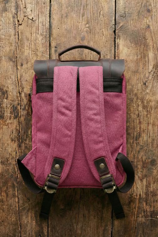 Rucsac pentru femei si copii din piele naturala si material textil URBAN BAG Little Lugano – Roz