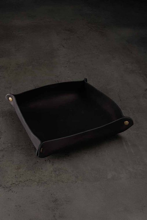 Tava organizator din piele naturala crazy horse URBAN BAG Nest - Negru