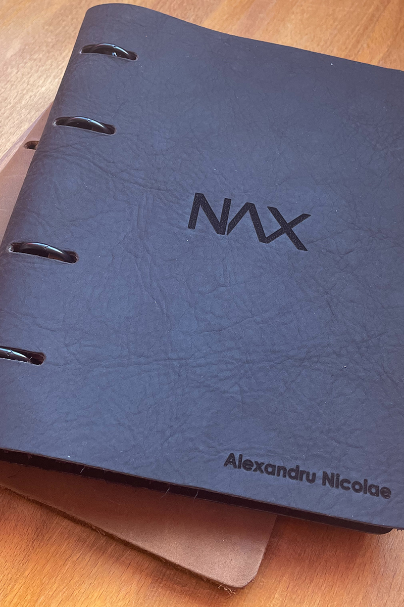 Agenda personalizata din piele naturala The Notebook by Urban Bag